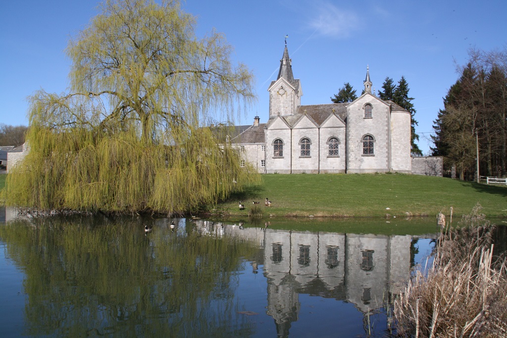 The chapel Saint Hubert famous for its masonry in stones without bonds